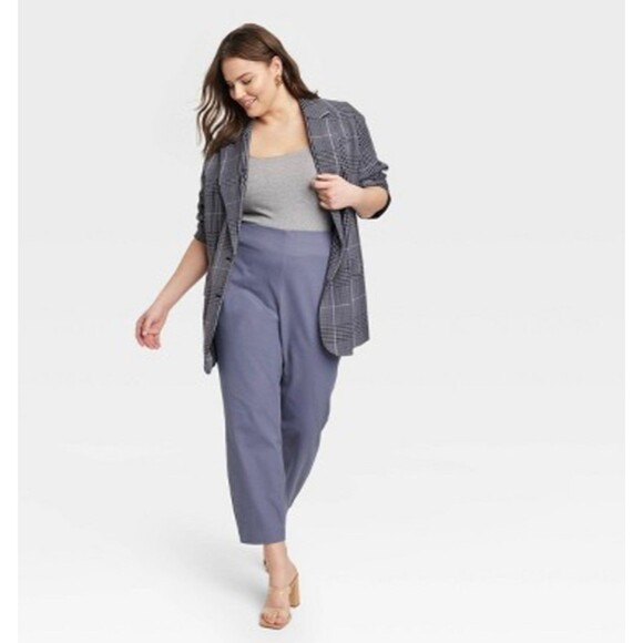a new day High Rise Slim Fit Ankle Pants Blue Gray 17 - Picture 2 of 8
